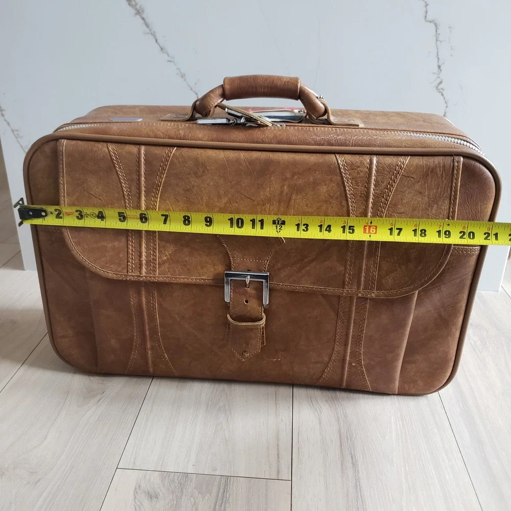 Escort American Suitcase Unisex Large Brown Luggage Works Vintage 1975‎ Carry On